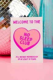 Riso print No sleep club rosa