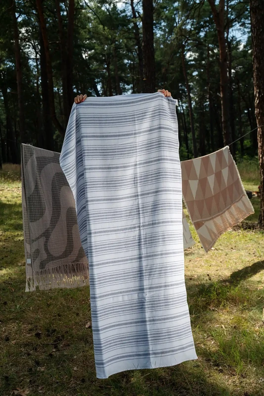 Marine - Serviette Double Face en Coton - Deux Tailles