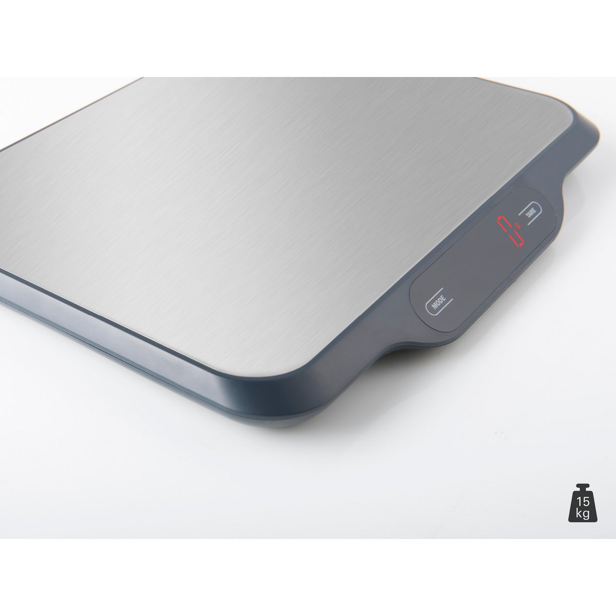 Professional kitchen scales up to 15 kg with stainless steel surface