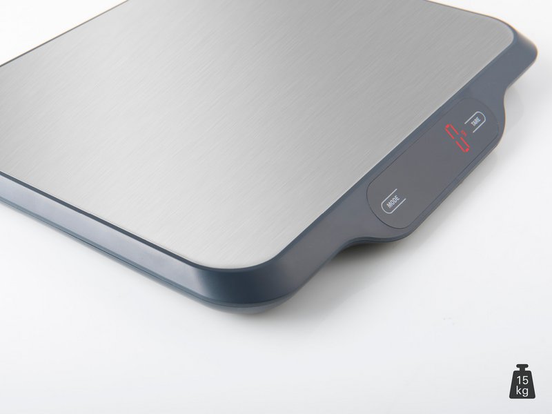Professional kitchen scales up to 15 kg with stainless steel surface