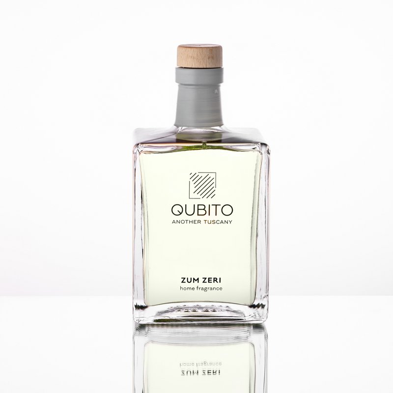 ZUM ZERI (250 ml), Raumparfüm – Raumdiffusor mit Stäbchen, handbemalte Flasche, hergestellt in Italien