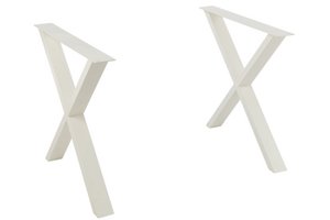 J-Line tafel Poten Kruis - metaal - wit