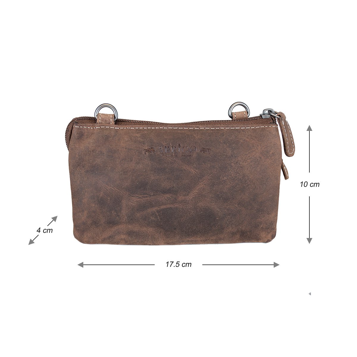 Lille skuldertaske I 3 farver Buffalo Læder - Festivaltaske - Lædertaske Lille - Crossbody taske til kvinder - Str. M
