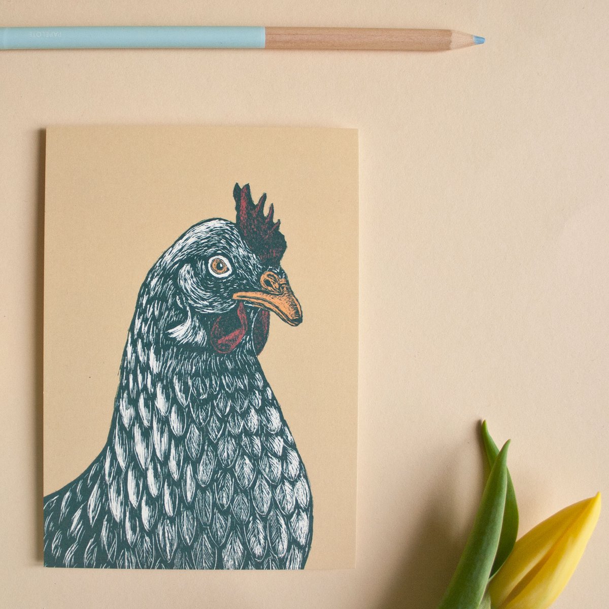 Carte postale | poulet