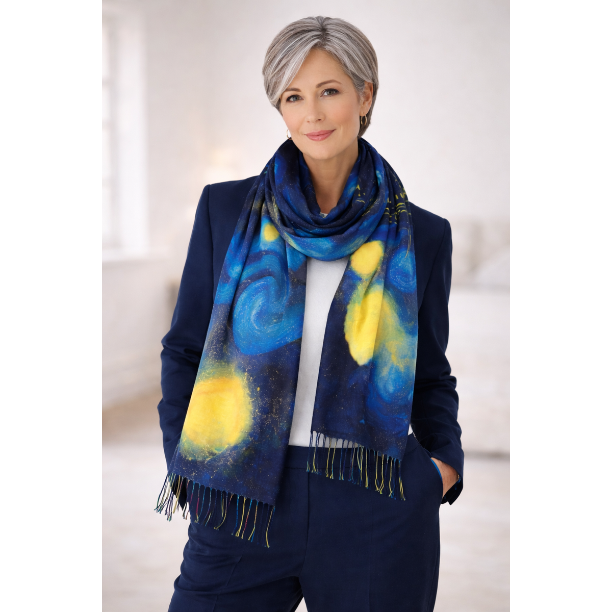 Foulard HS Painting - En 5+ modèles - Tissu plus épais - 202x72 cm