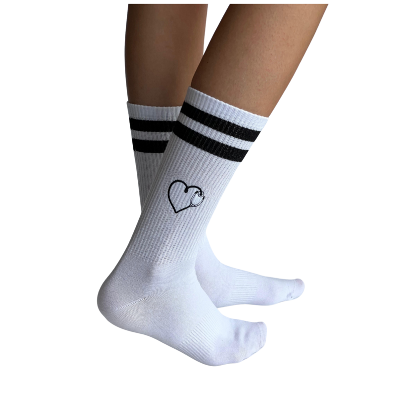 White Sports Socks Stethoscope