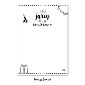 Treat card - I treat (5 pieces)