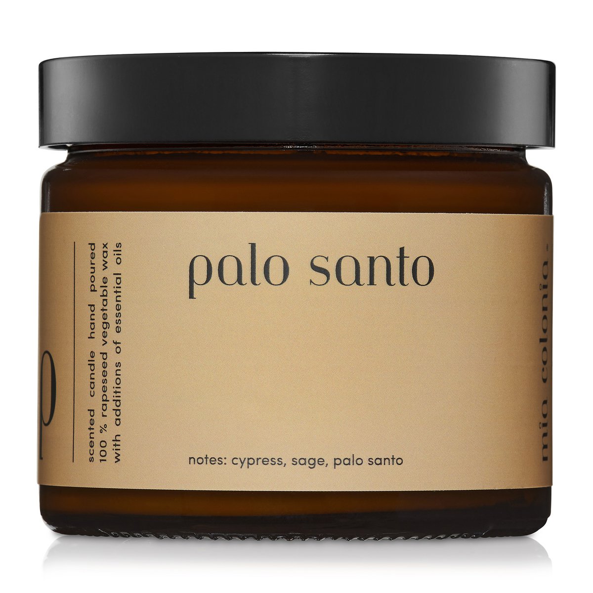 Bougie parfumée "Palo Santo" 100% cire de colza naturelle 250g