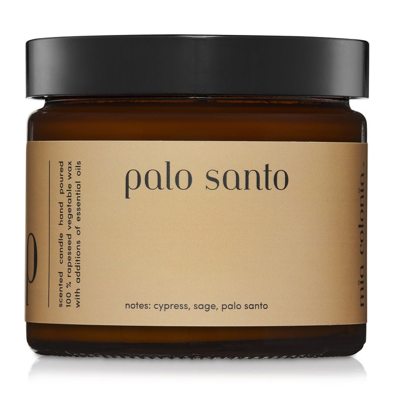 Bougie parfumée "Palo Santo" 100% cire de colza naturelle 250g