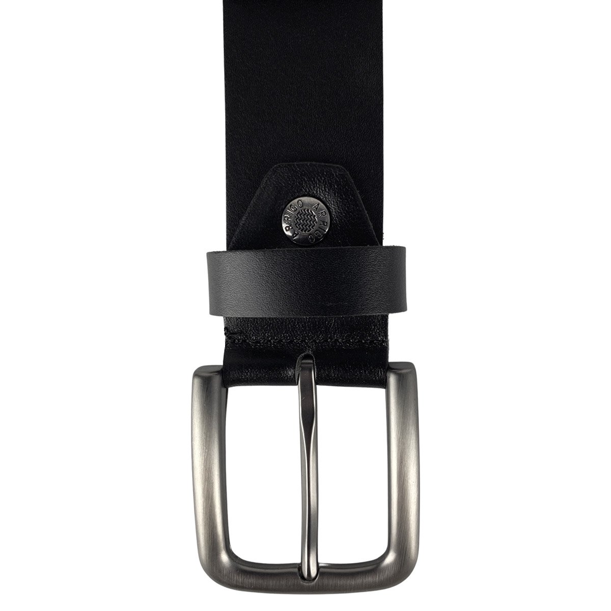 Men's or Women's Belt Black Italian Leather - 4 cm Wide Casual Leather Women's Belt Or Men's Belt