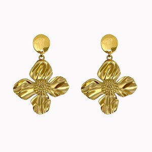 Tropical Flower Earrings | Statement earrings with tropical flower