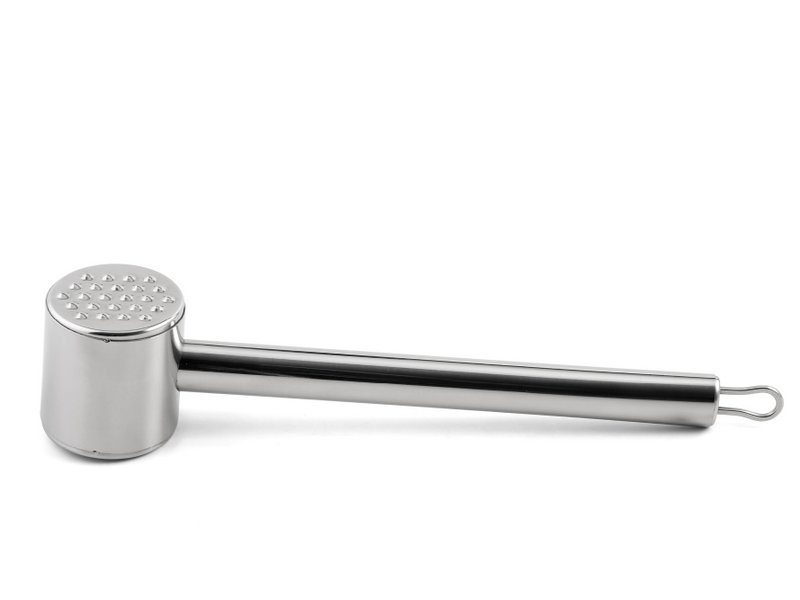 Meat platter / steaker compact made of stainless steel