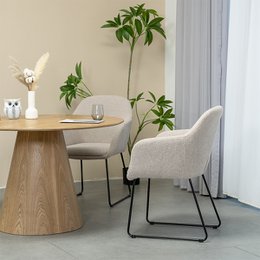 Neve eetstoelen [set van 2] [boucle]