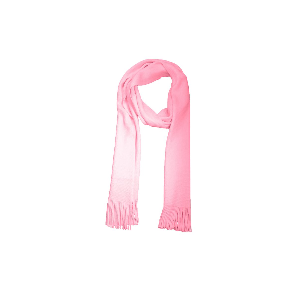 Pink wool and acrylic scarf