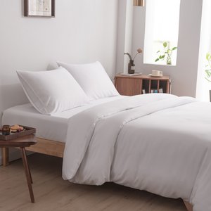 Wit Bamboe Beddengoedset 1-persoons – 400TC Tanboocel - Coco White