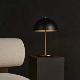 Lola Guld & Sort Bordlampe