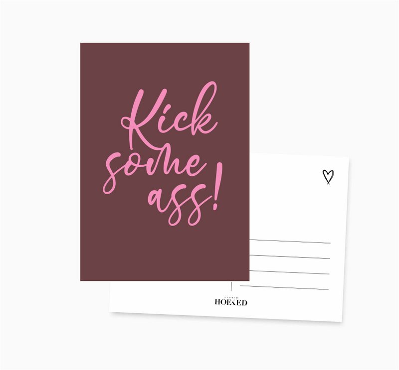 A6 Ansichtkaart || kick some ass