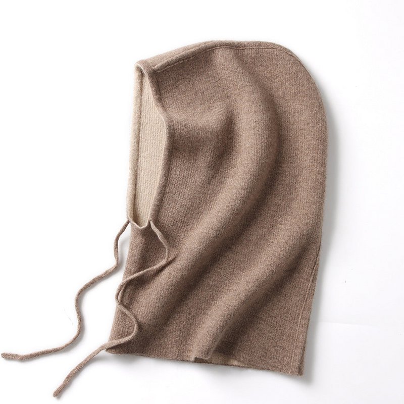 Dobbelt-sidet-100% cashmere 2-side-udøvet balaclava