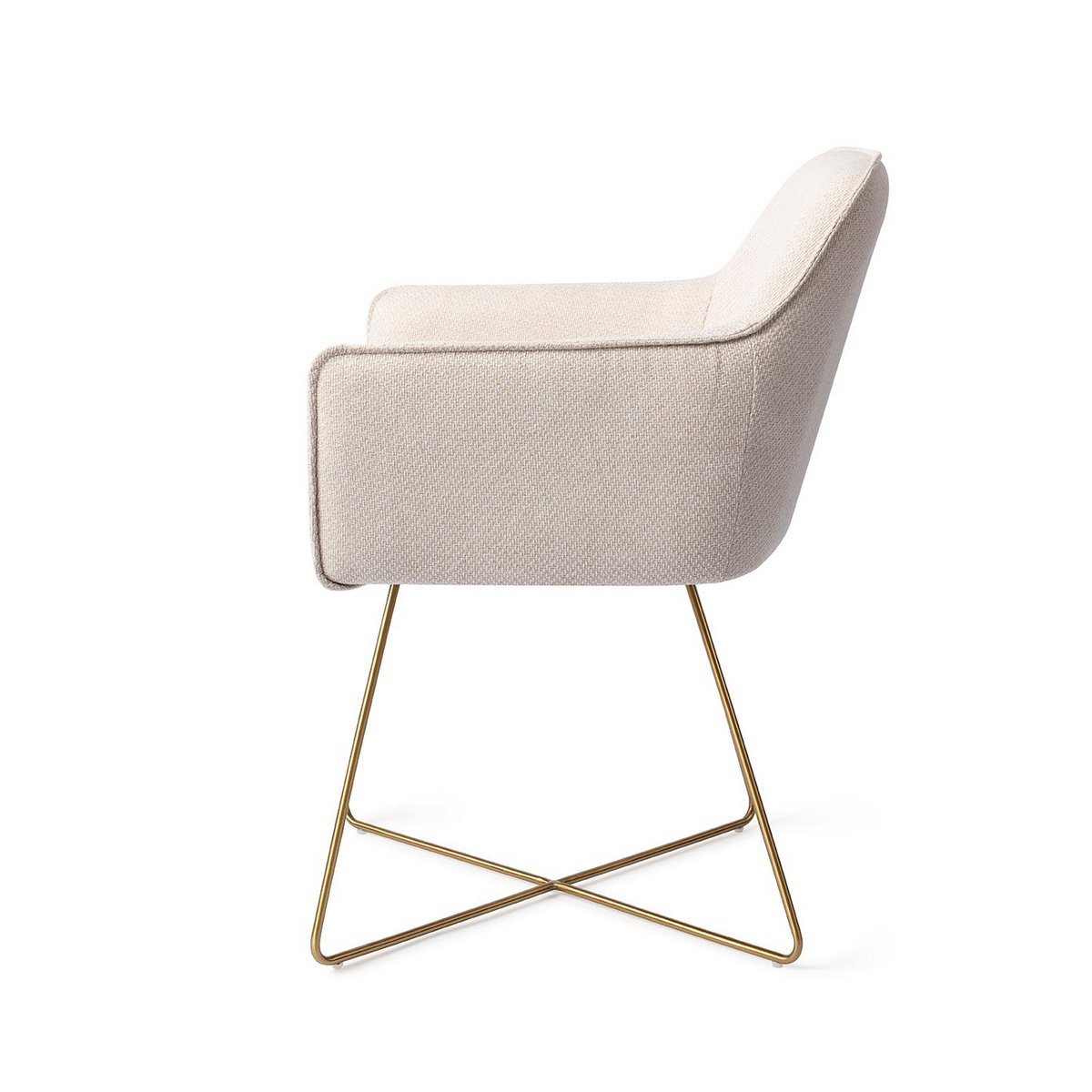 Jesper Home Hofu Dining Chair Cross Gold
