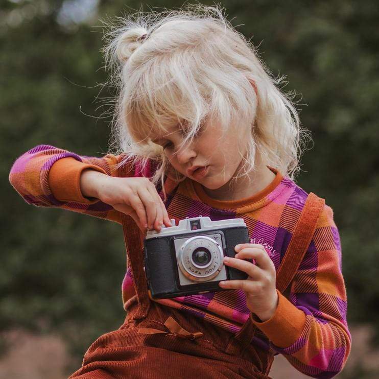 Girls sweater checkered | Cyrene