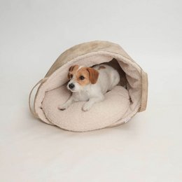 Hundekörbchen Shopper Little Basket Saddle gravel