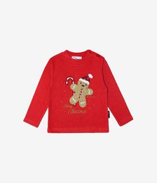 Baby Christmas Cookie Embroidered Cotton Sweater