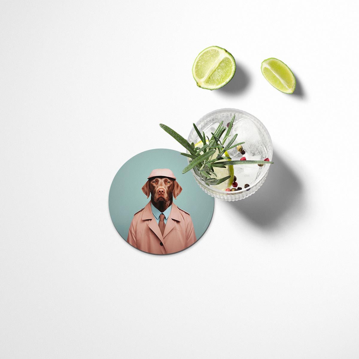 Funny Dog Coasters Set