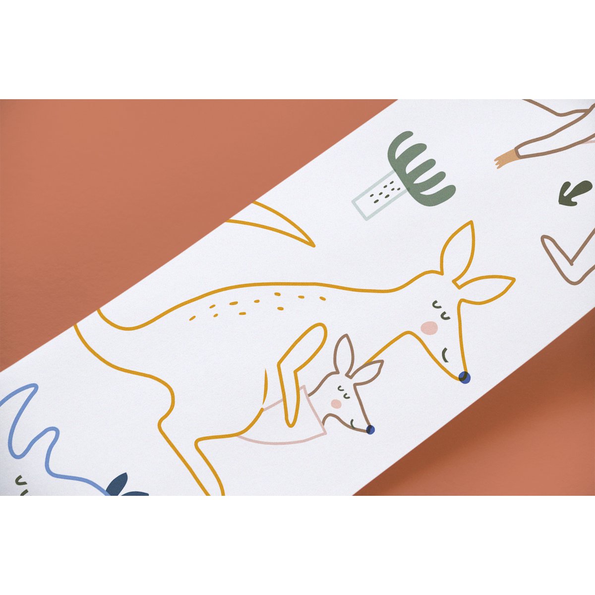 Farvelægning med zoologisk dyr - Scrollino Zoo Coloring