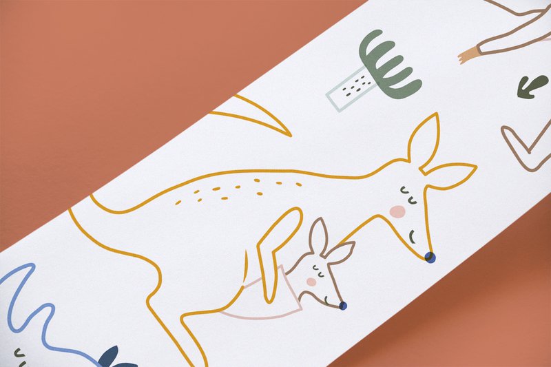 Farvelægning med zoologisk dyr - Scrollino Zoo Coloring