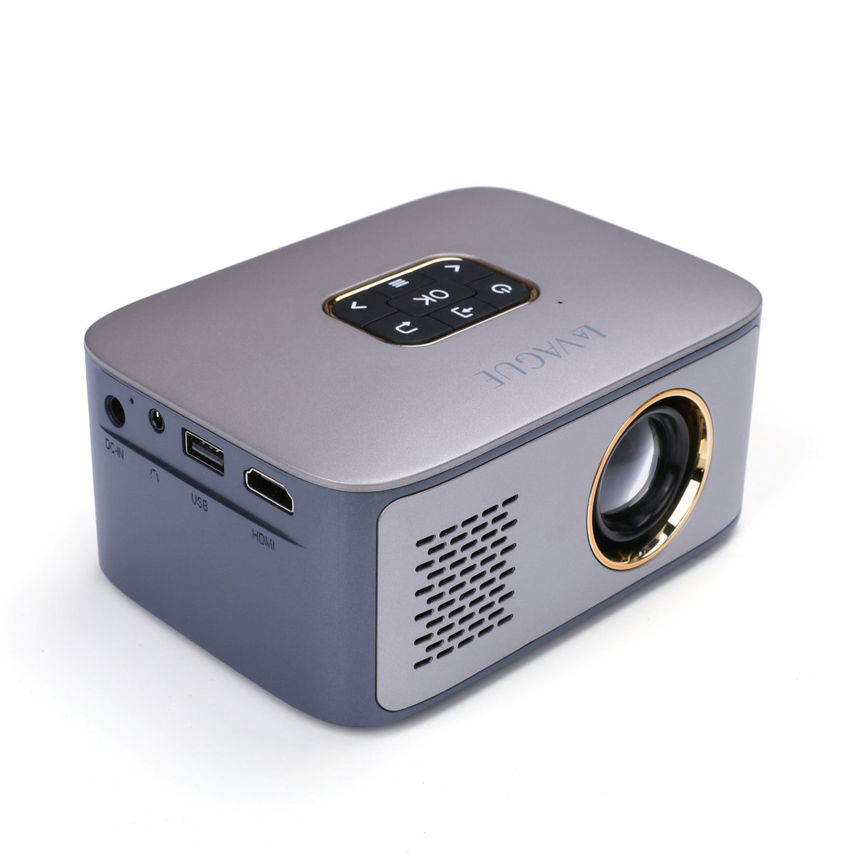 LV-HD120 LED projector with integrated rechargeable battery