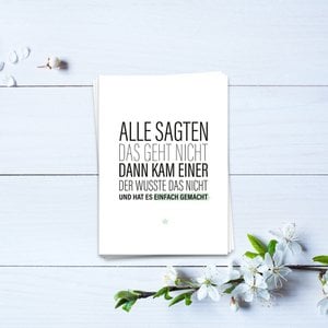 Iedereen zei dat dat niet werkt - ansichtkaart 10 set