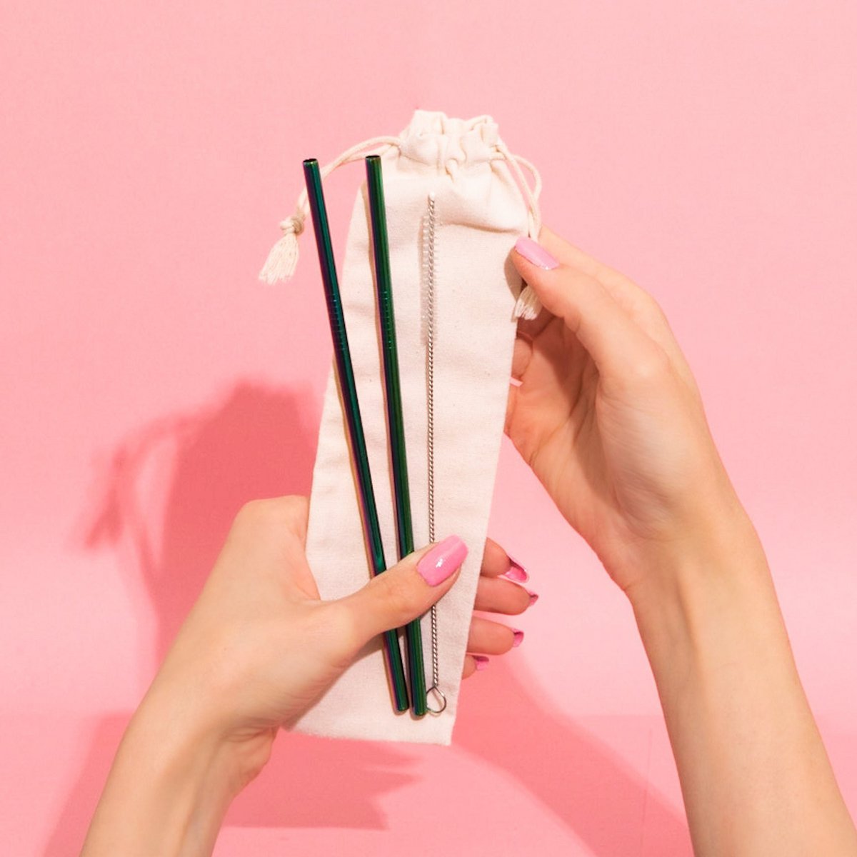 Bolso tote para brochas de maquillaje, popotes y más