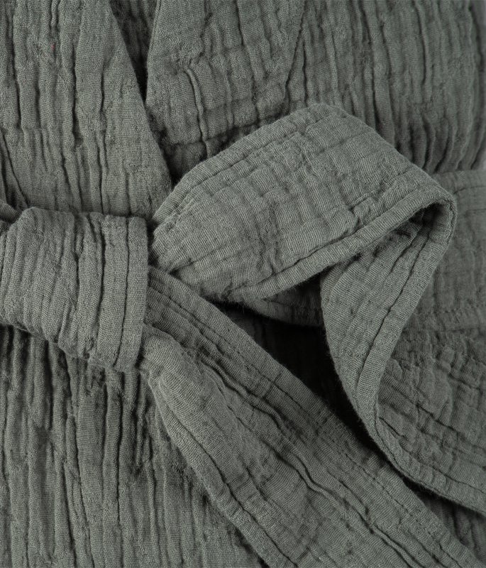 Men's bathrobe Orion Solid Iceland Moss