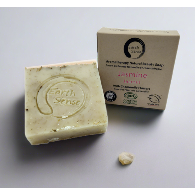 Organic Certified Solid Soap - Jasmine with Chamomile Flowers 90g
