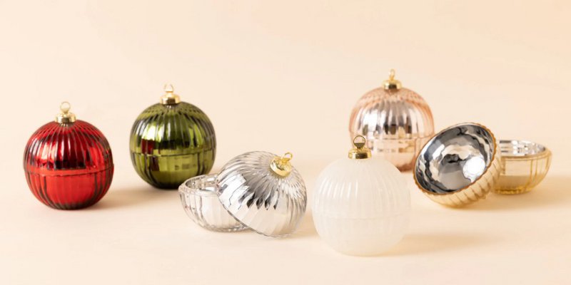 Christmas Ball Candle Small