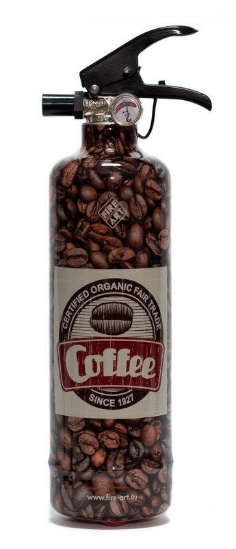 FA1831 Kaffebønner design Ildslukker