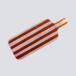 Artisano Platter Hand Small 38x15 Magenta Stripes