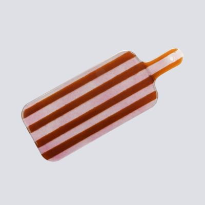 Artisano Platter Hand Small 38x15 Magenta Stripes