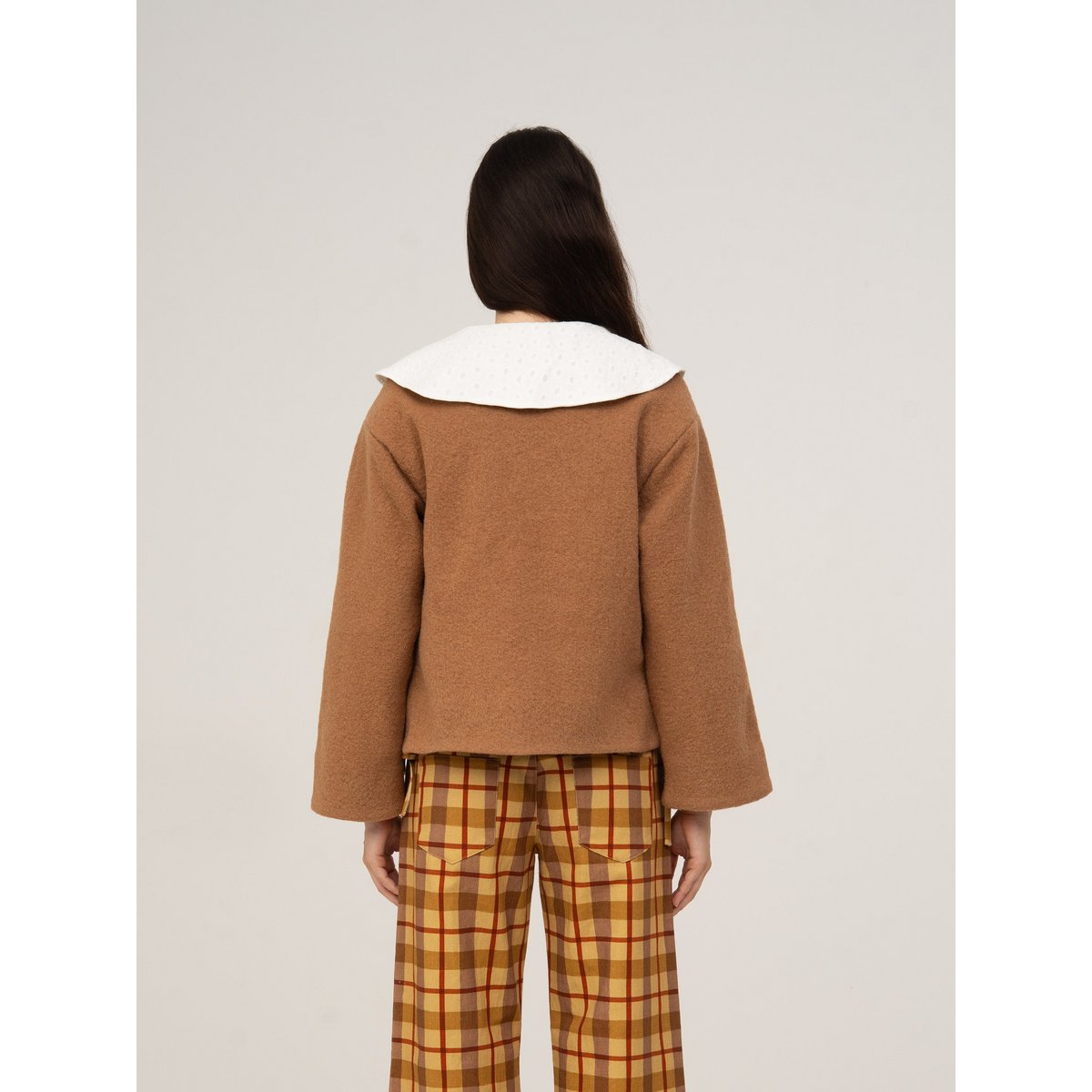 Babydoll Collar Brown Jacket Perfume