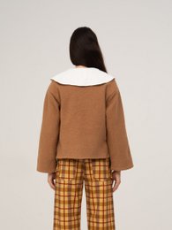 Babydoll Collar Brown Jacket Perfume