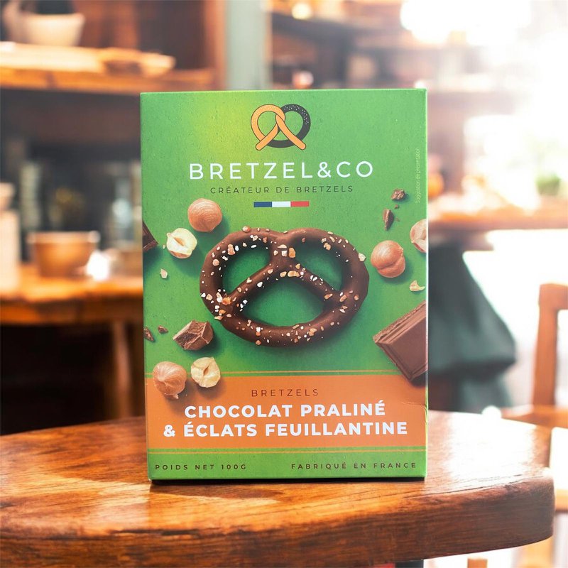 Bretzel Praline chocolate - Feuillantine bursts