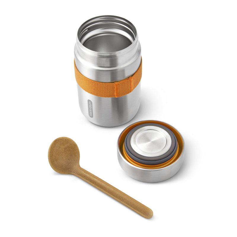 SORT + BLUM Termokande madkasse | Vandtæt | 400ml | Orange