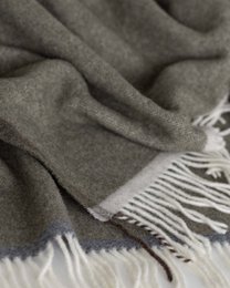 Merino/Cashmere Throwd Deken Milaan Verde Orlo