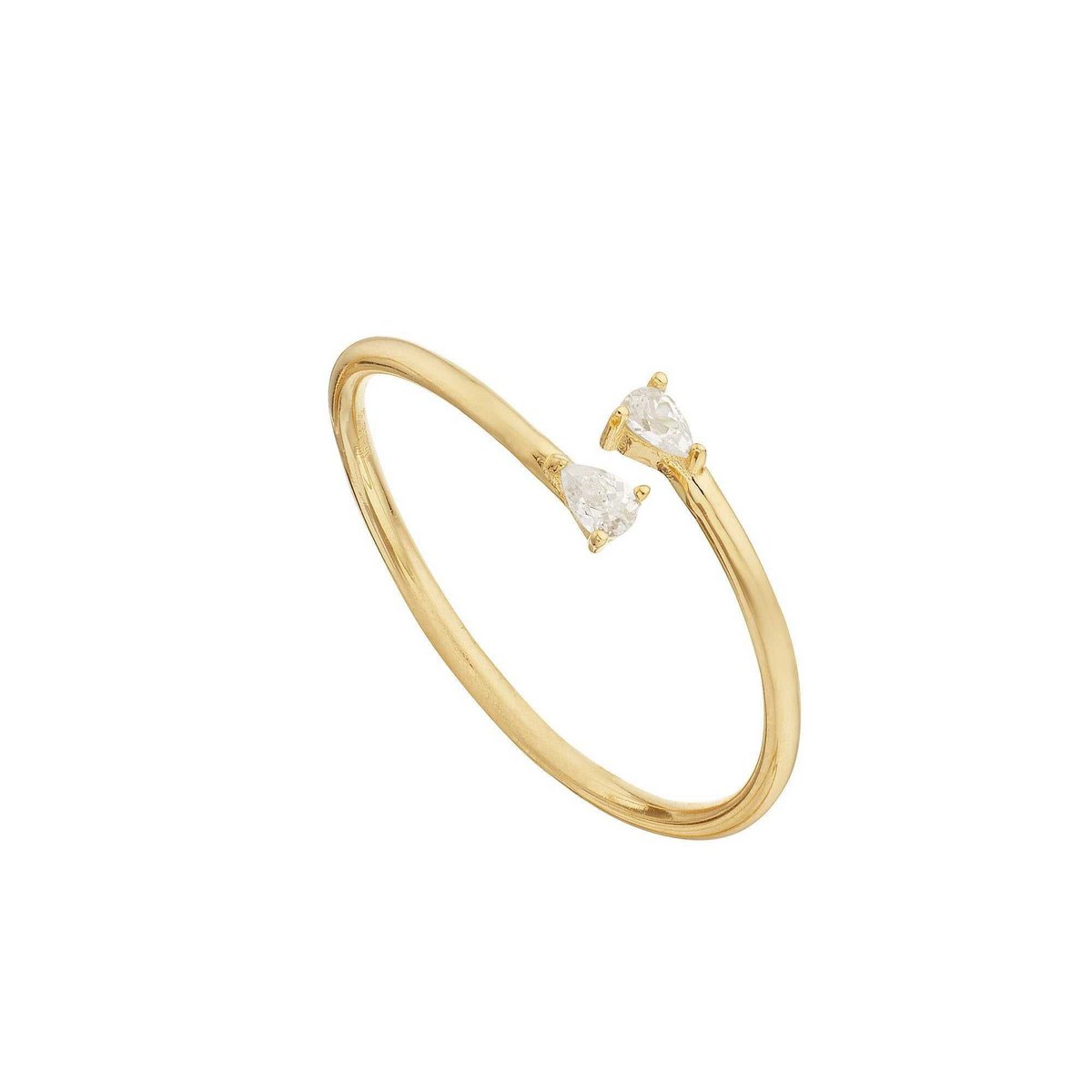 Vergoldeter offener Ring