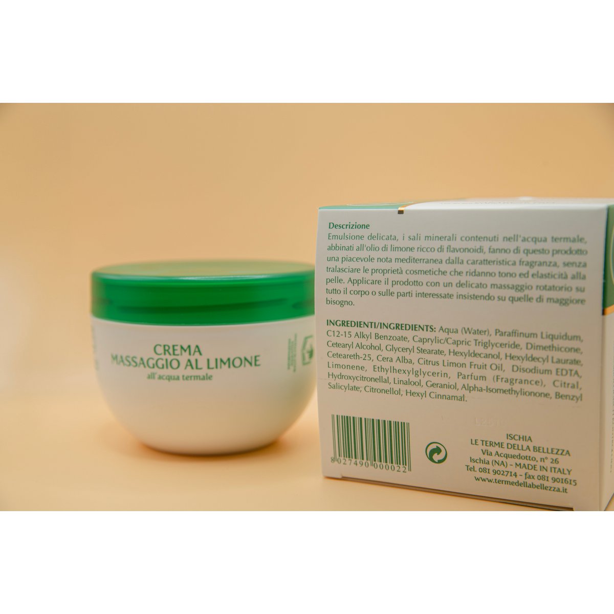 Crema de Masaje Limón - Tarro 300 ml