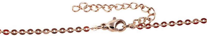 Accentankerketting, roestvrij staal, rosé goudkleurig, lengte 40 cm