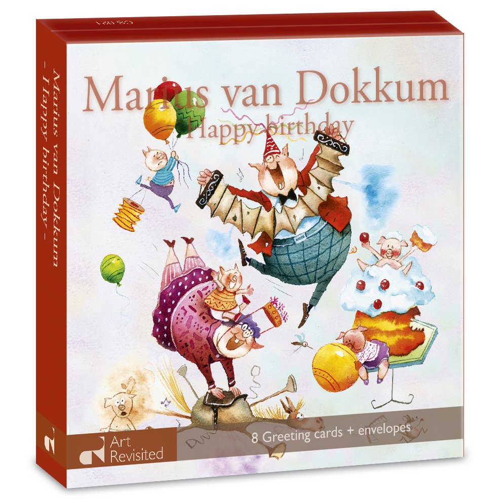 Card folder - Marius van Dokkum, Happy birthday