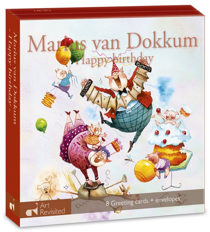 Card folder - Marius van Dokkum, Happy birthday