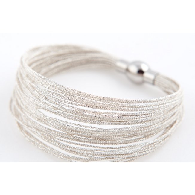 Armband met Japanse zijde (40 zijde draadjes)