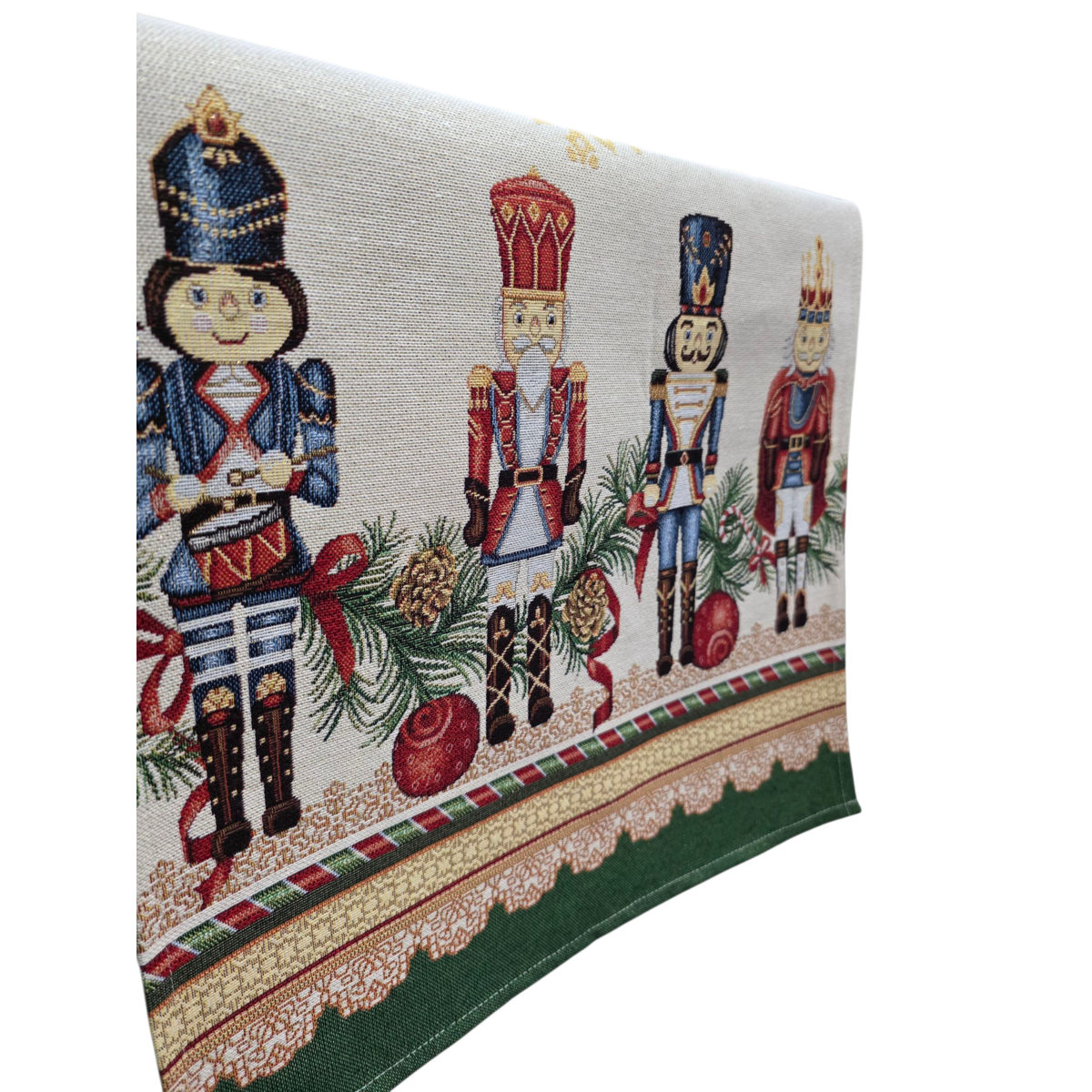 Christmas Runner Lurex Soldier in Gobelin